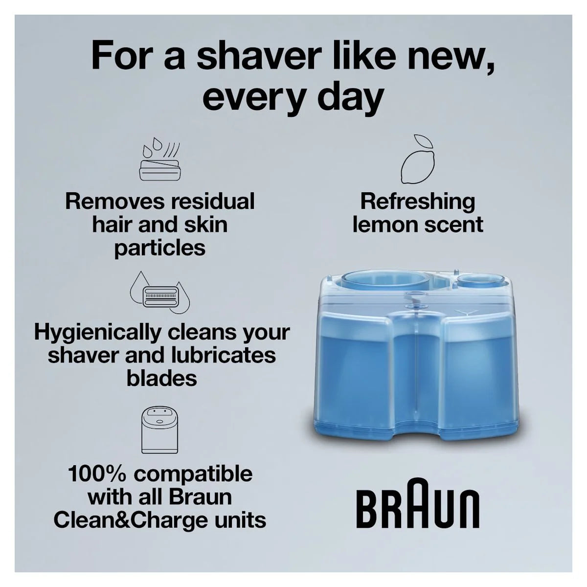 Braun Clean & Renew Refill Cartridges, 6 Pack