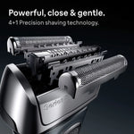 Braun Electric Shaver Head Replacement Part 83m Silver, Compatible with Series 8 Electric Razors for Men