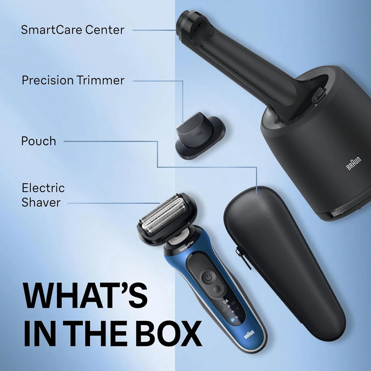 Braun Series 6 6172cc Electric Shaver with Trimmer + SmartCare Center