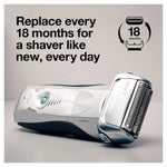 Braun Electric Shaver Head Replacement Part 70s Silver, Compatible with Legacy Series 7 Electric Razors for Men