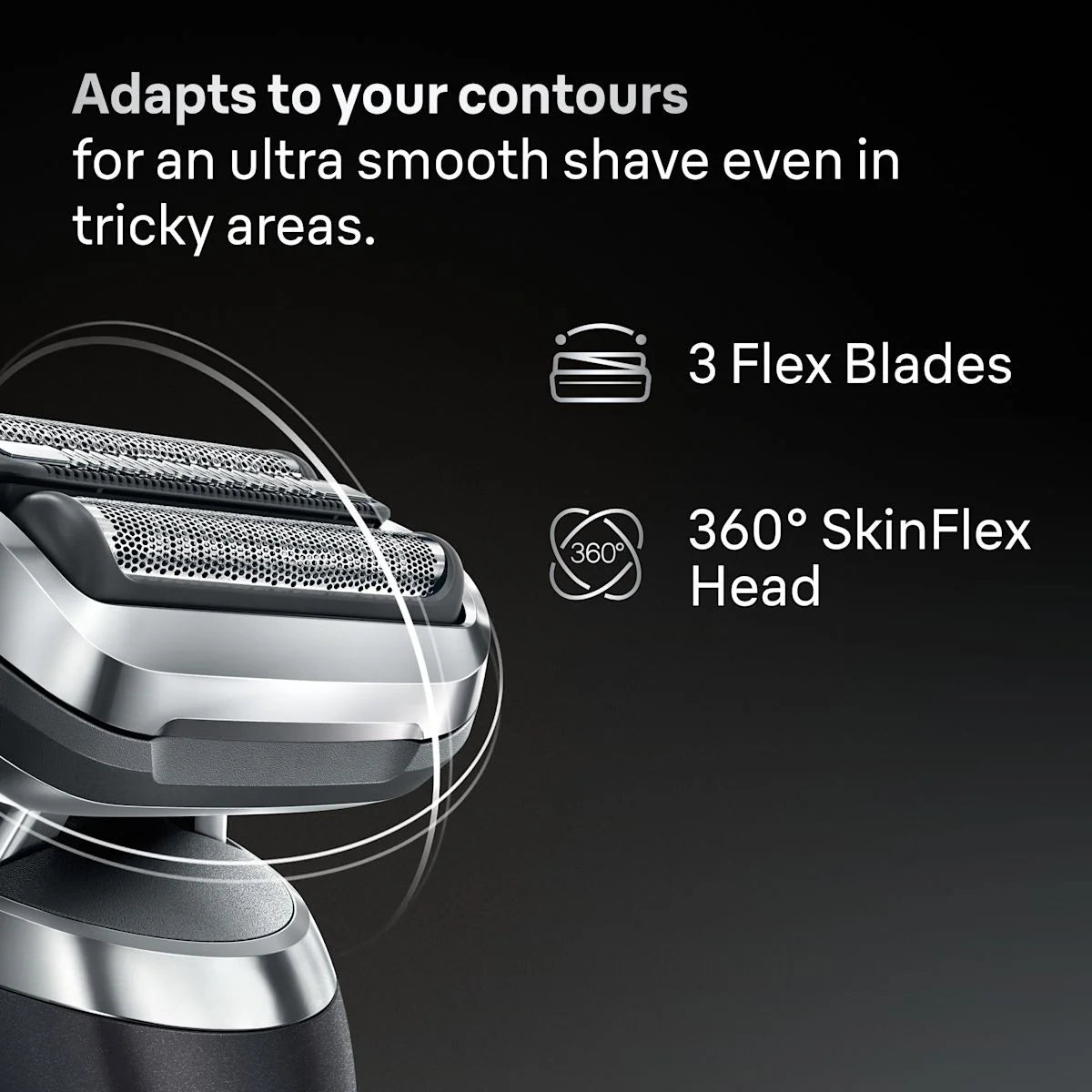 Braun Electric Shaver Head Replacement Part 74s Silver, Compatible with Series 7 Electric Razors for Men