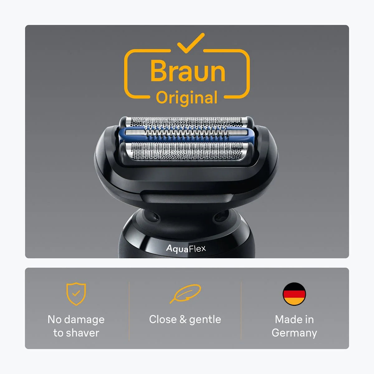 Braun Series 5 Electric Shaver Original Replacement Head, Get Back 100% Shave Performance, 54B