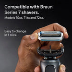 Braun Electric Shaver Head Replacement Part 74s Silver, Compatible with Series 7 Electric Razors for Men
