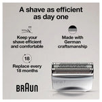Braun Electric Shaver Head Replacement Part 70s Silver, Compatible with Legacy Series 7 Electric Razors for Men