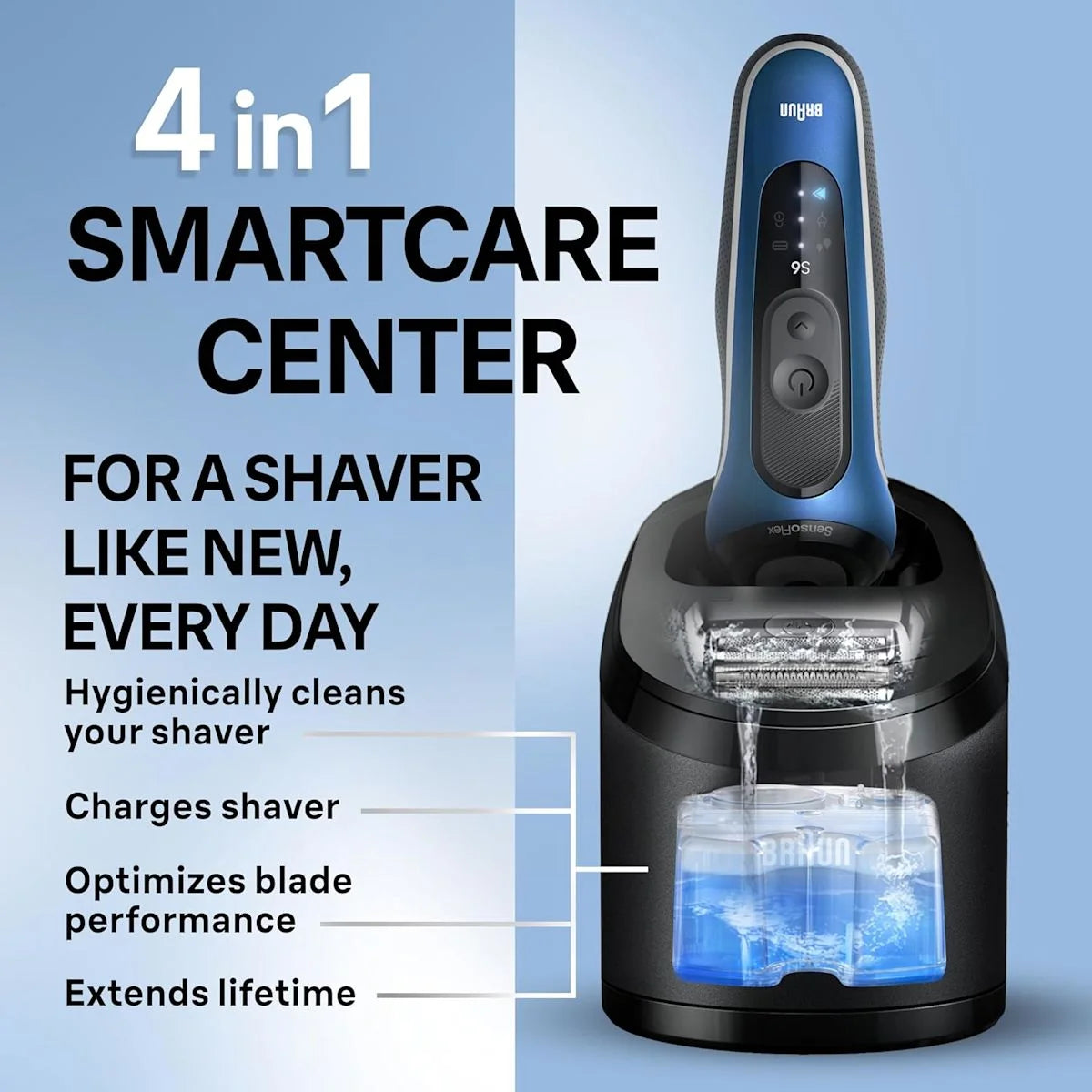 Braun Series 6 6172cc Electric Shaver with Trimmer + SmartCare Center