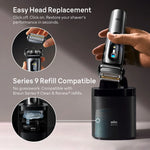 Braun NEVO 11000c Silver Men's Electric Shaver with World's 1st AeroTouch Tech