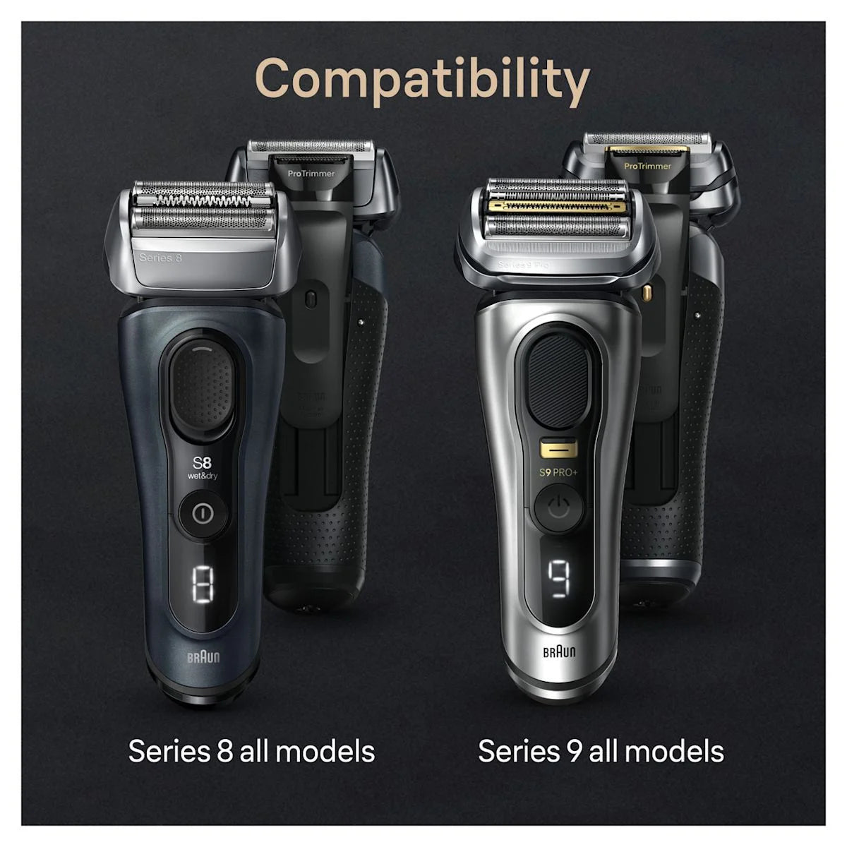 Braun Powercase, Compatible with Braun Series 8 and 9 Electric Shavers, 9484pc