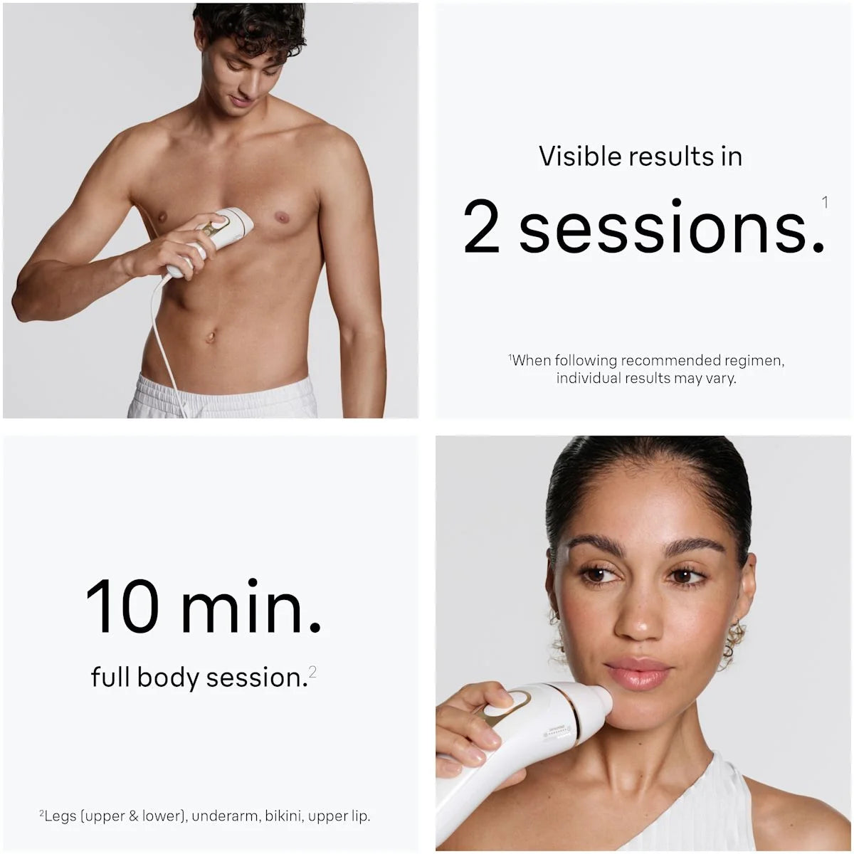 Braun Smart IPL, Silk·Expert Pro 5: At Home Alternative to Laser Hair Removal with 4 Caps, Facial Hair Trimmer, and Vanity Case, IPL5442