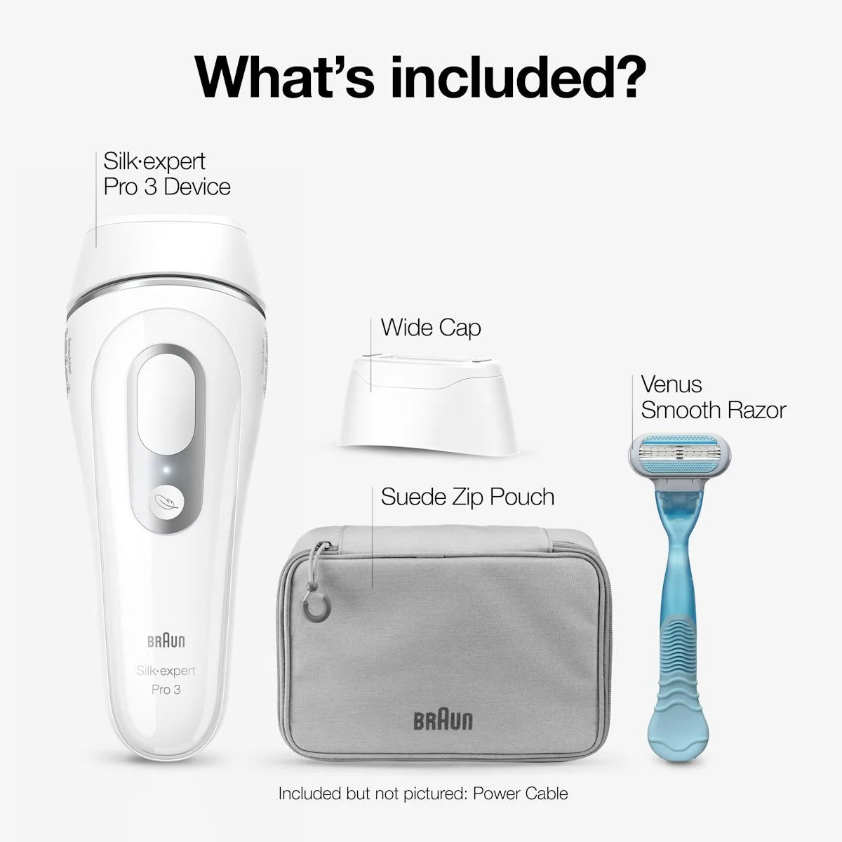 Braun Smart IPL, Silk·expert Pro 3: At Home Alternative to Laser Hair Removal for Women and Men, At-Home Hair Removal System, IPL3020