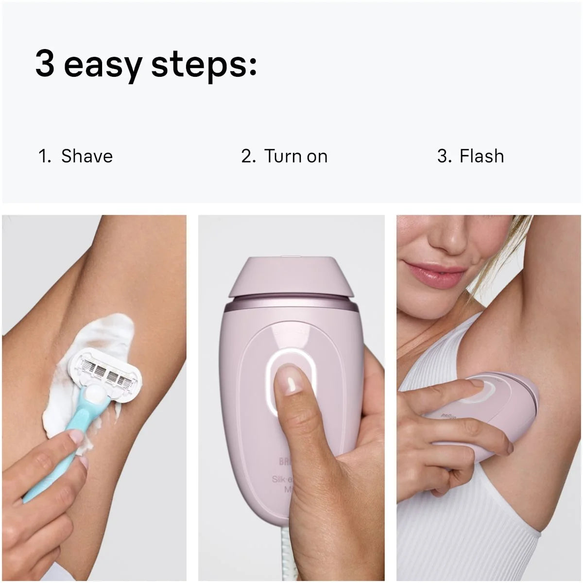 Braun IPL, Silk·Expert Mini, Permanent Laser Hair Reduction At-Home for Women and Men, IPL1111