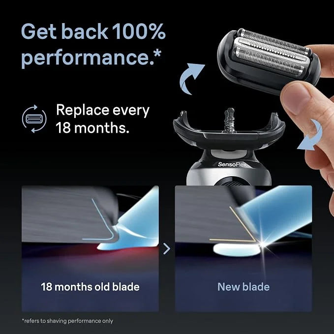 Braun Series 6 Electric Shaver Original Replacement Head, Get Back 100% Shave Performance, 64B