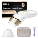 Braun Silk·expert Pro 5 IPL: Alternative to Laser Hair Removal with 2 Caps and Leather Pouch, PL5157