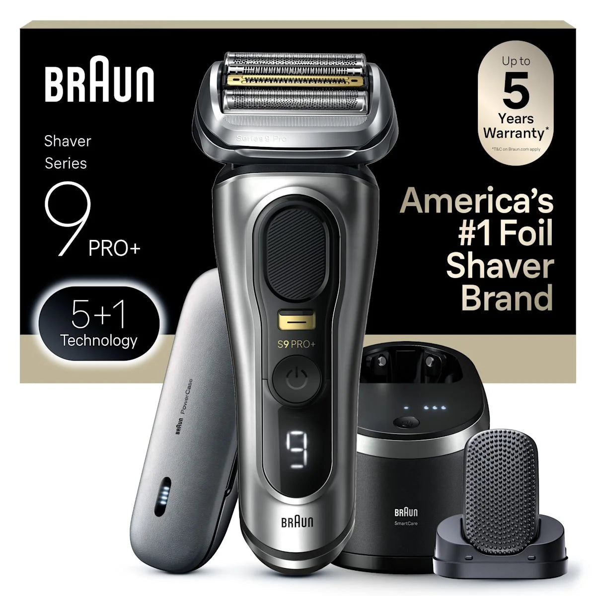 Series 9 PRO+ Electric Shaver with PowerCase, 6-in-1 SmartCare Center, ProComfort Head, 9599cc