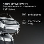 Braun Electric Shaver Head Replacement Part 74s Silver, Compatible with Series 7 Electric Razors for Men