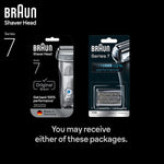 Braun Electric Shaver Head Replacement Part 70s Silver, Compatible with Legacy Series 7 Electric Razors for Men