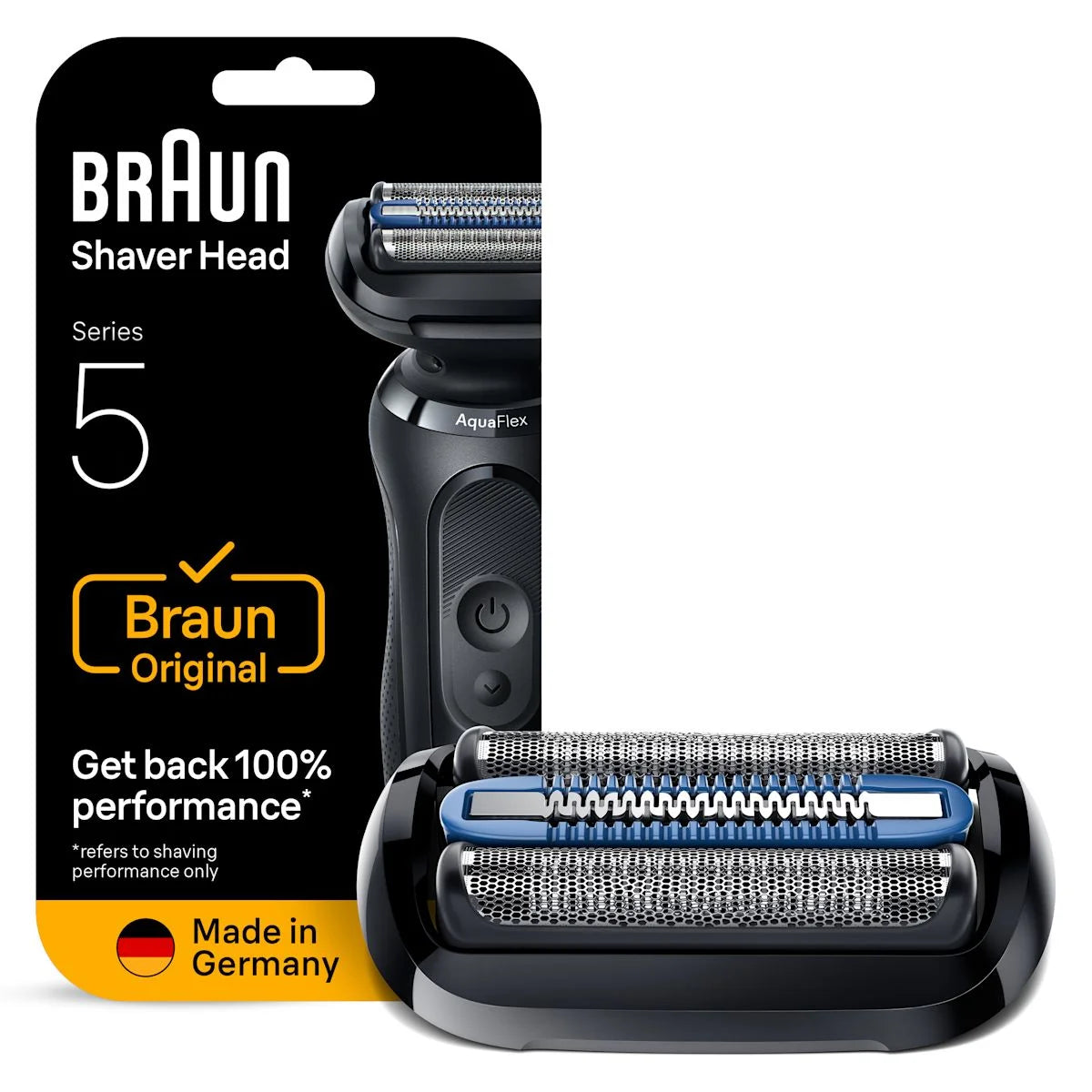 Braun Series 5 Electric Shaver Original Replacement Head, Get Back 100% Shave Performance, 54B