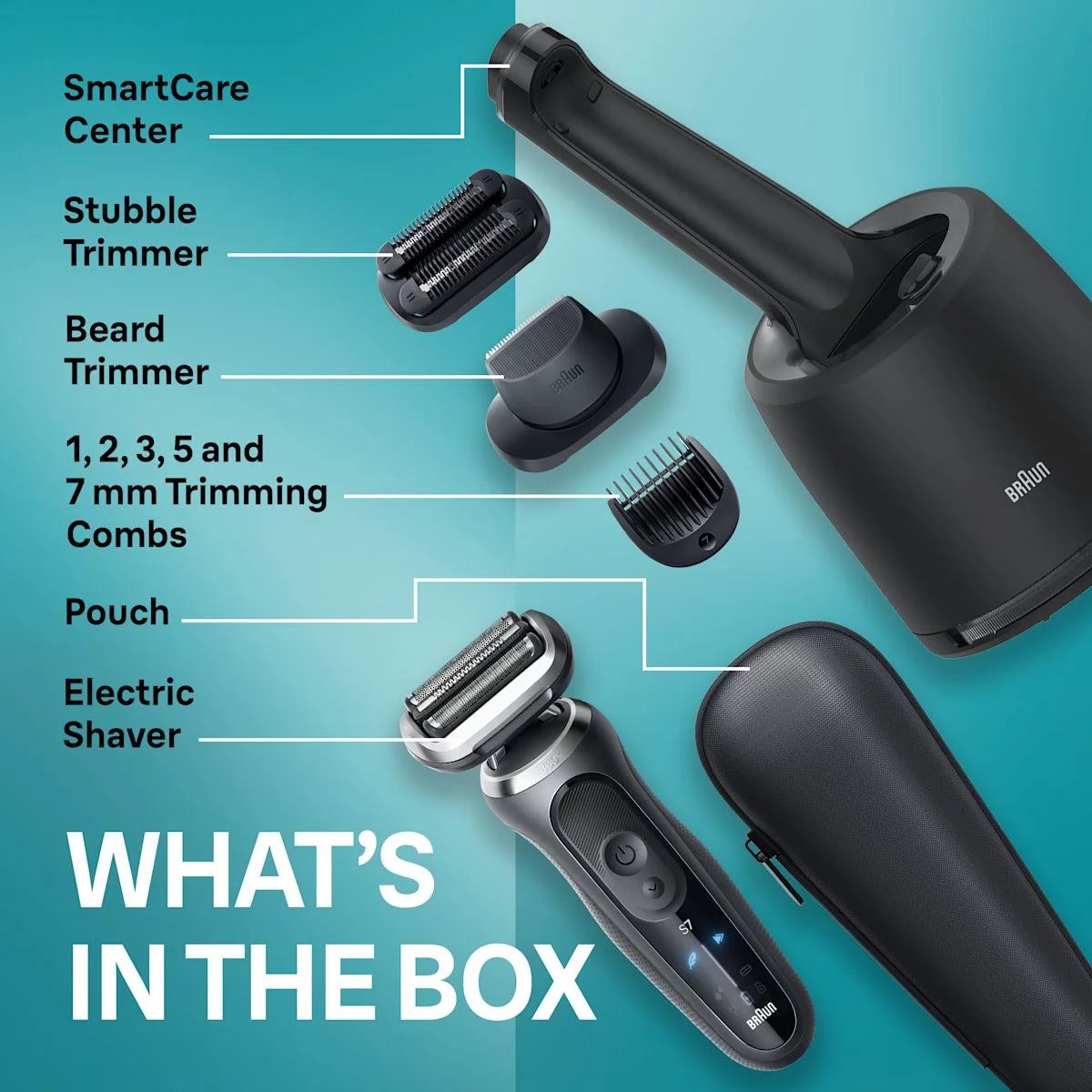 Electric Shaver with Beard and Stubble Trimmer Series 7, 7085cc