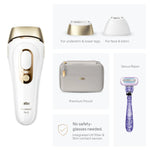 Braun Silk·expert Pro 5 IPL: Alternative to Laser Hair Removal with 2 Caps and Leather Pouch, PL5157