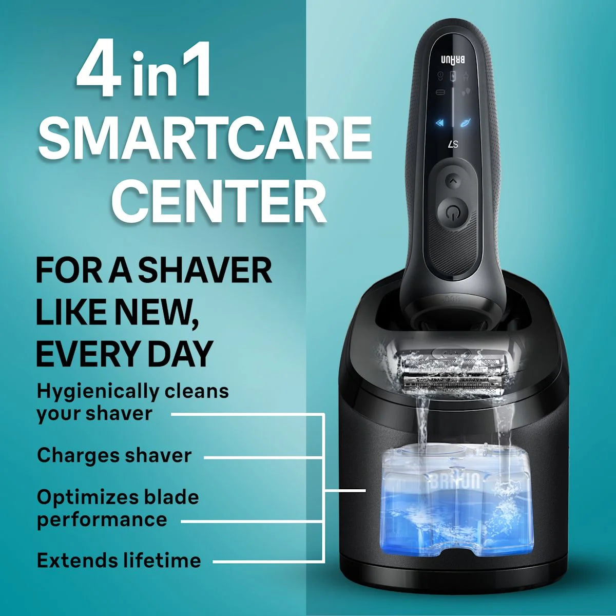 Electric Shaver with Beard and Stubble Trimmer Series 7, 7085cc