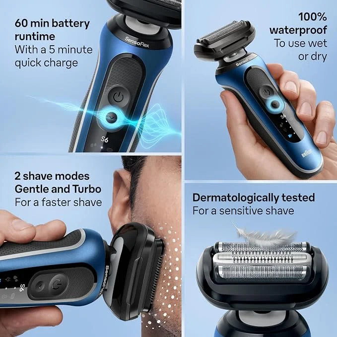 Braun Series 6 6172cc Electric Shaver with Trimmer + SmartCare Center