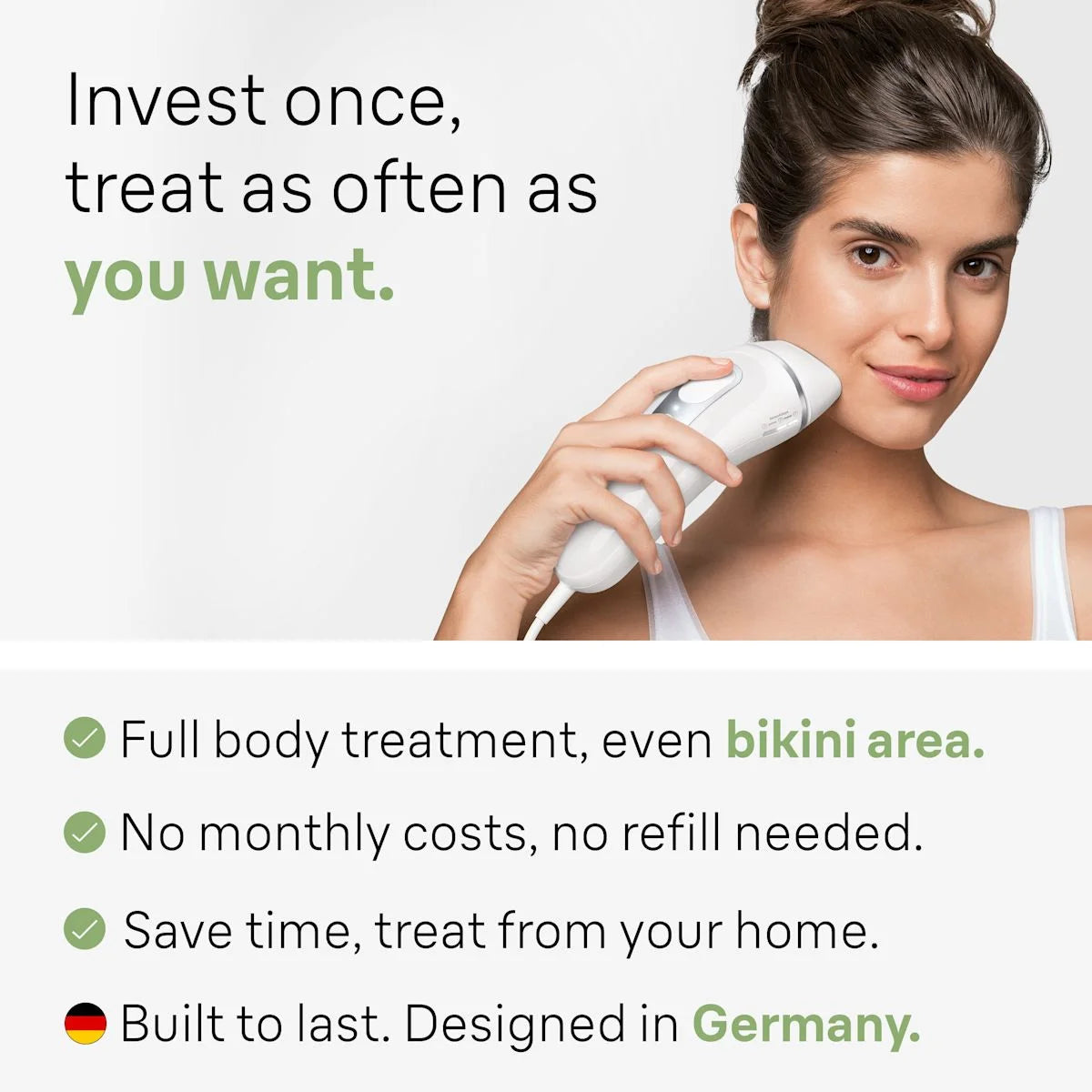 Braun Smart IPL, Silk·expert Pro 3: At Home Alternative to Laser Hair Removal for Women and Men, At-Home Hair Removal System, IPL3020