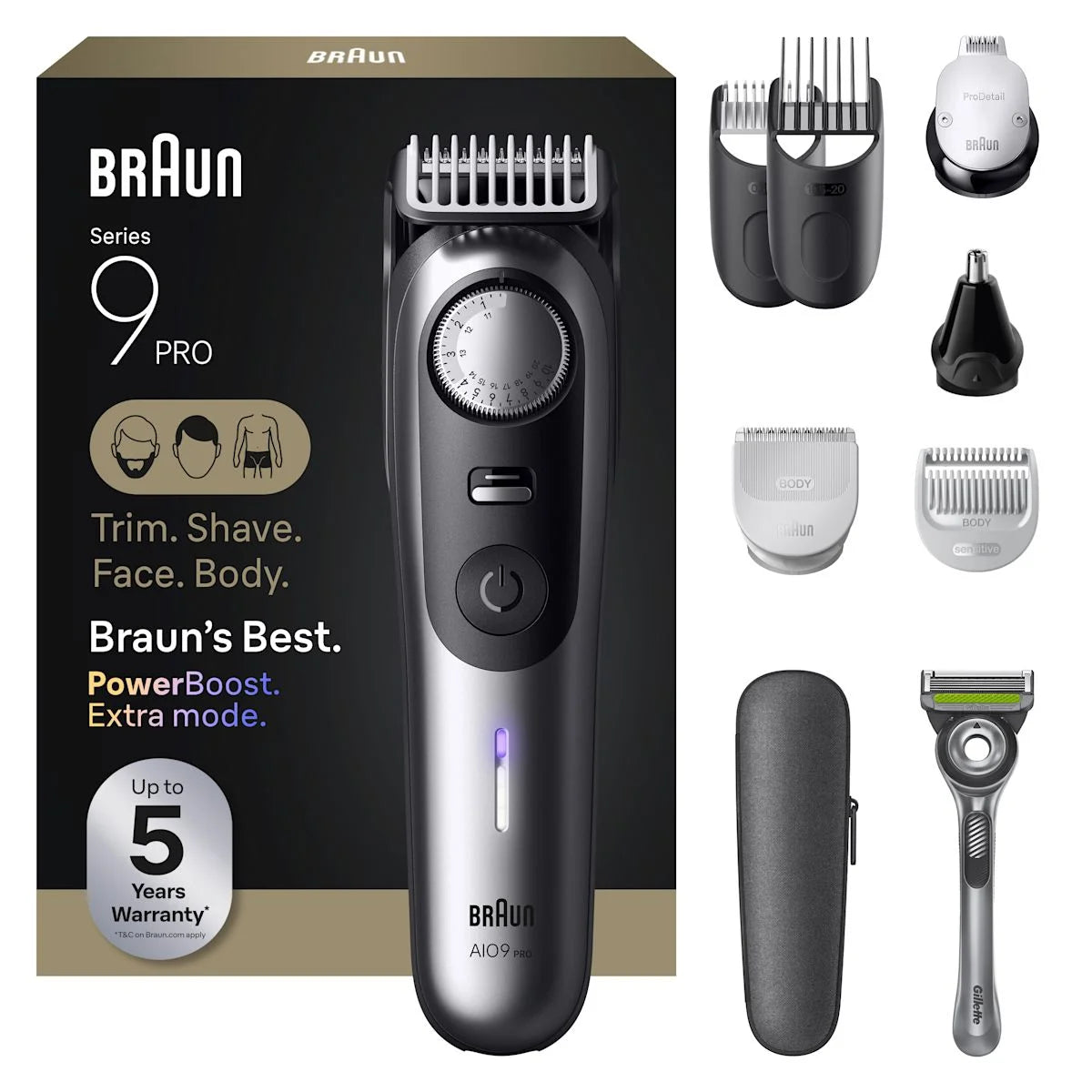 All-in-One Trimmer Series 9 PRO AIO9550, 13-in-1 Kit